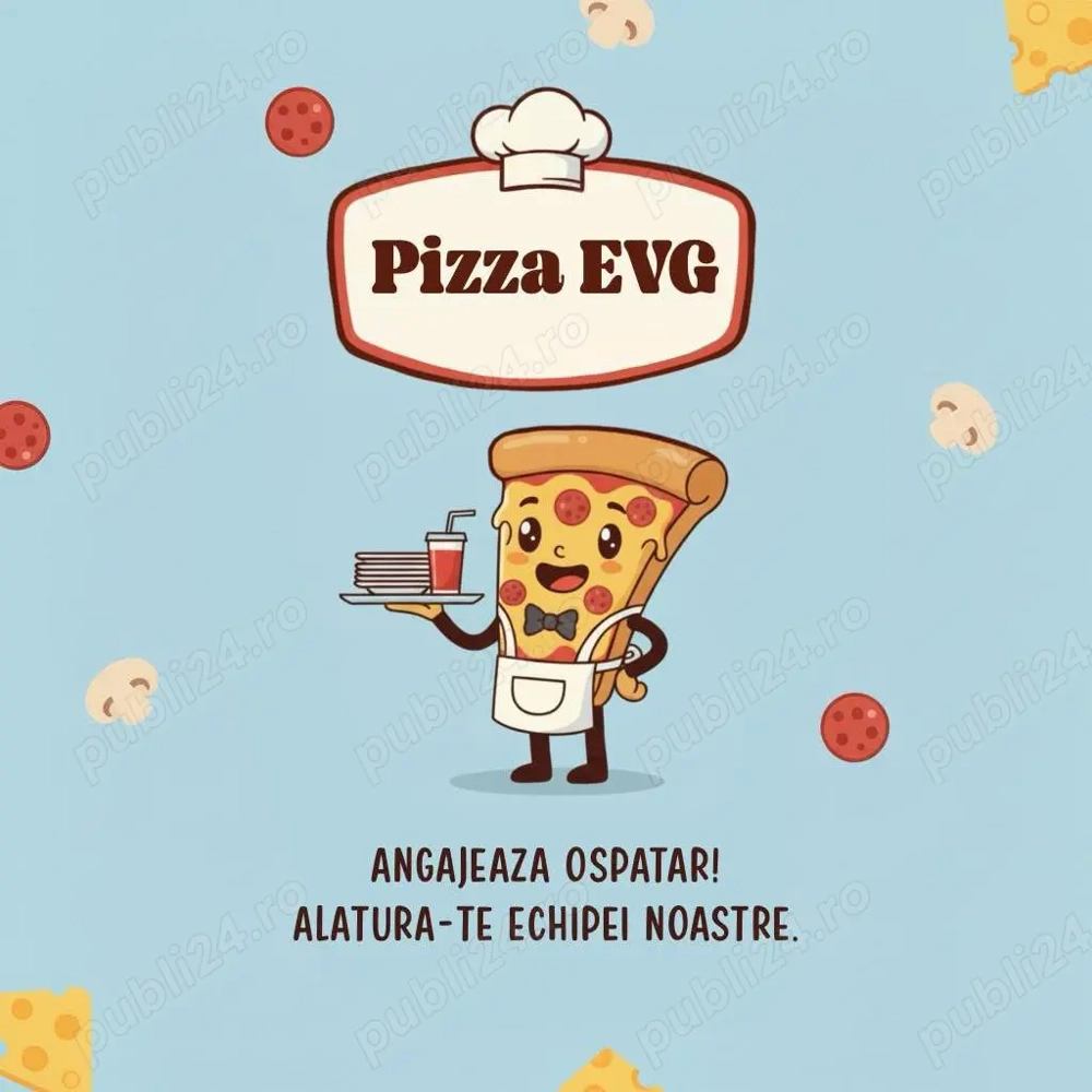 Angajăm Ospătar   Responsabil Contabilitate Primară - Pizza EVG