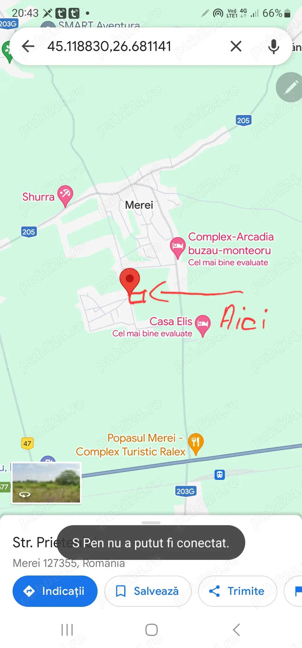 Vând 1700 mp teren intravilan în satul Ogrăzile 