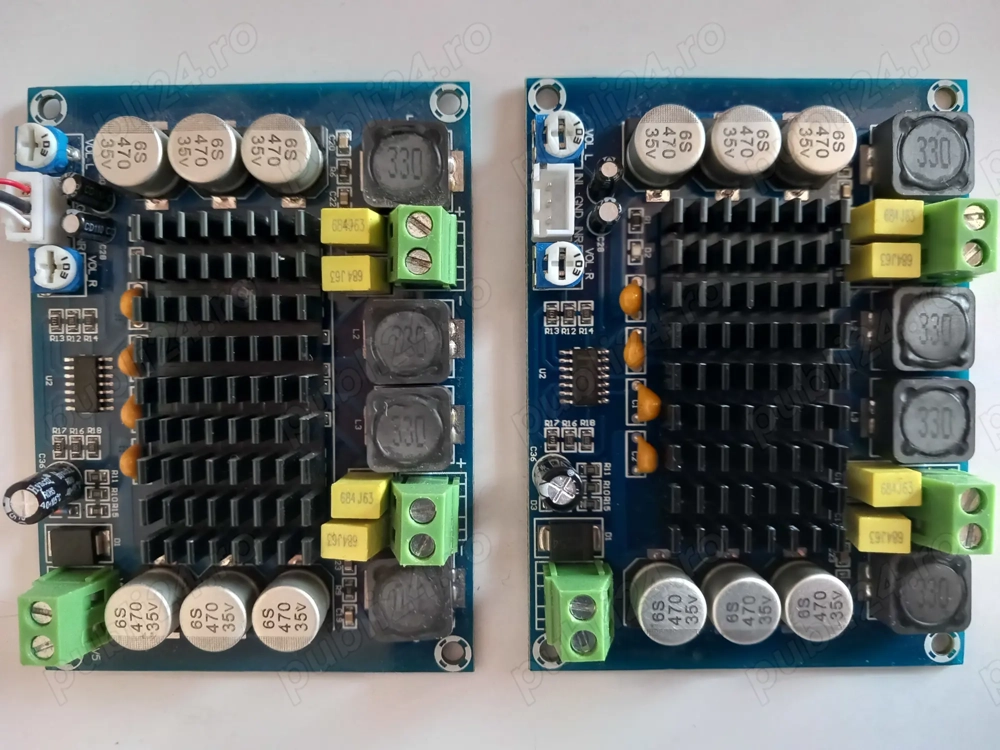 Amplificatoare 120W fiecare.