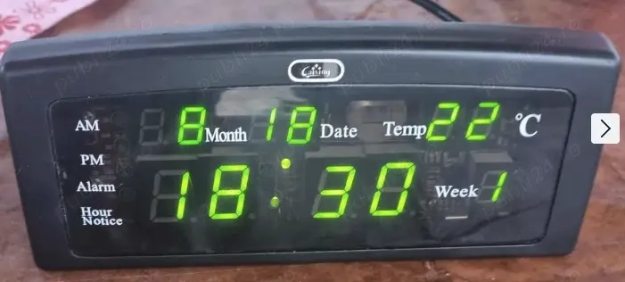 Ceas digital, Caixung, Negru