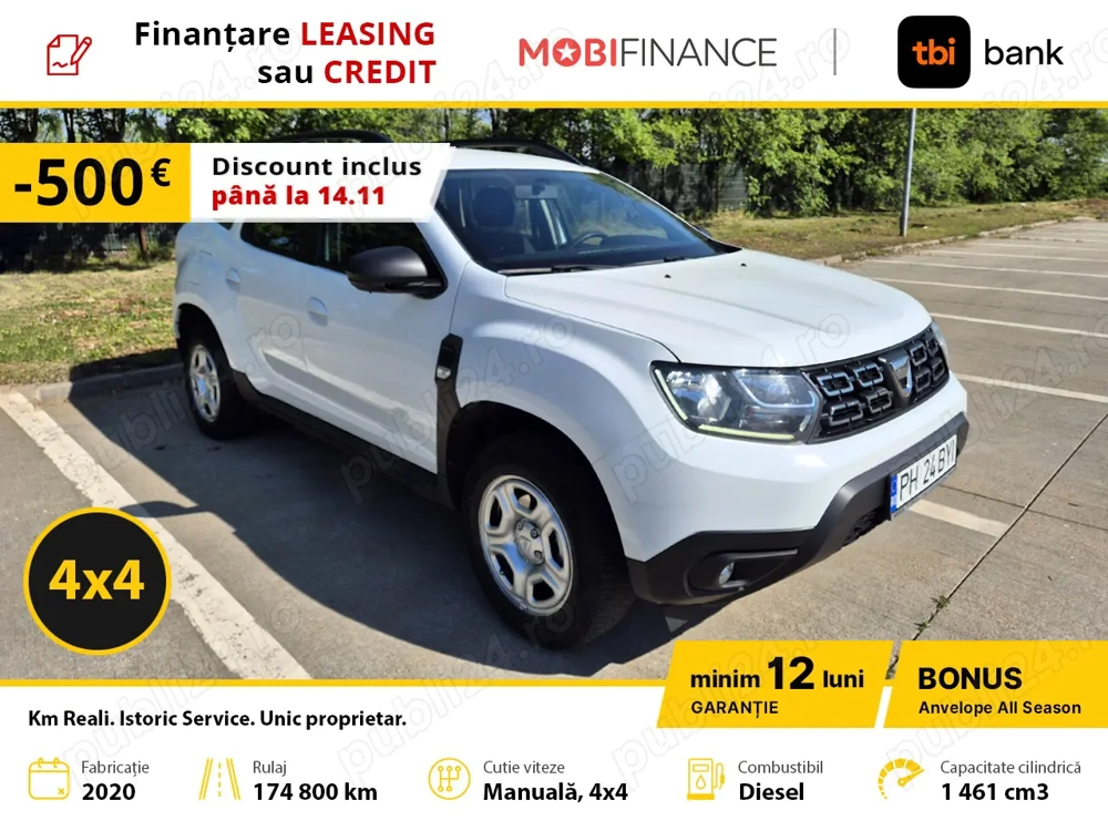 Dacia Duster 1.5 Blue dCi 4WD Comfort 2020, Diesel, 115CP