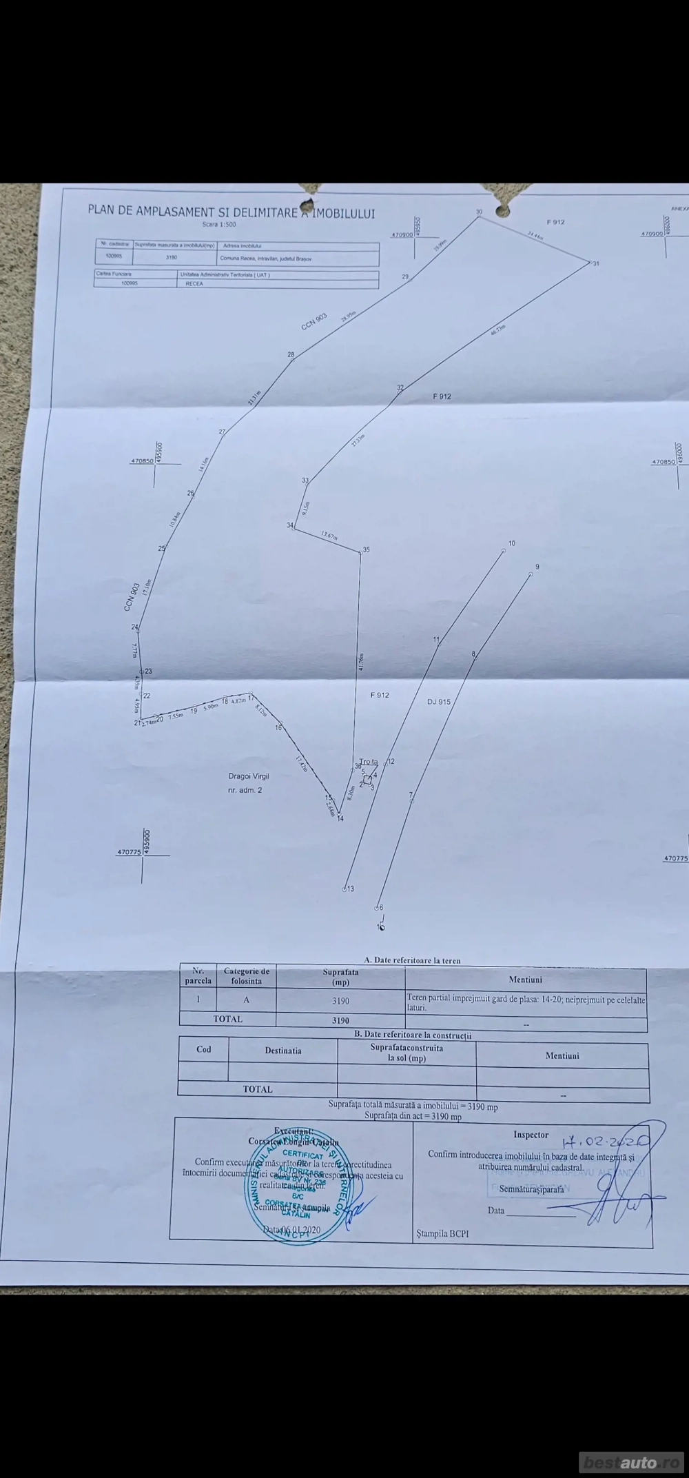 teren de vanzare Recea