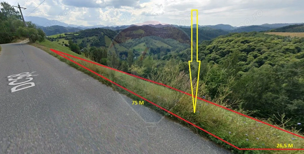 Teren extravilan, 2000 mp, Sat Peștera (com Moieciu)