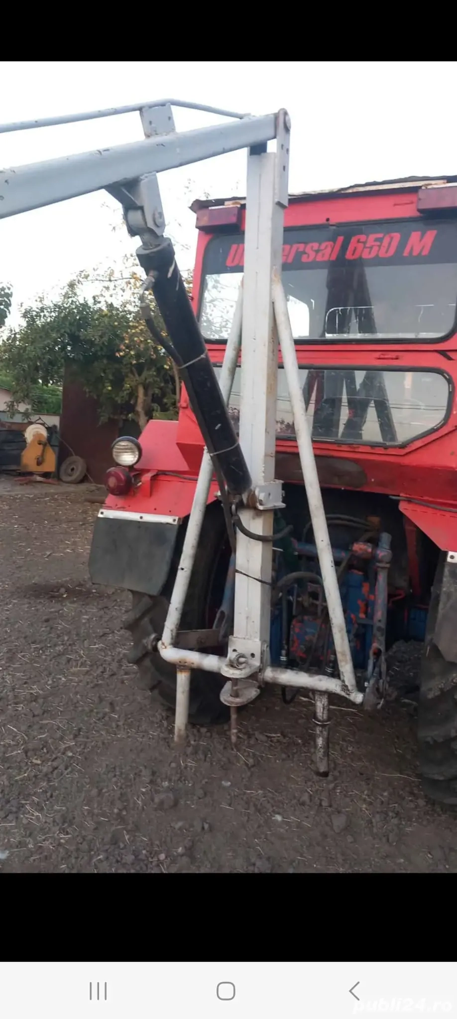 Macara girafa dupa tractor