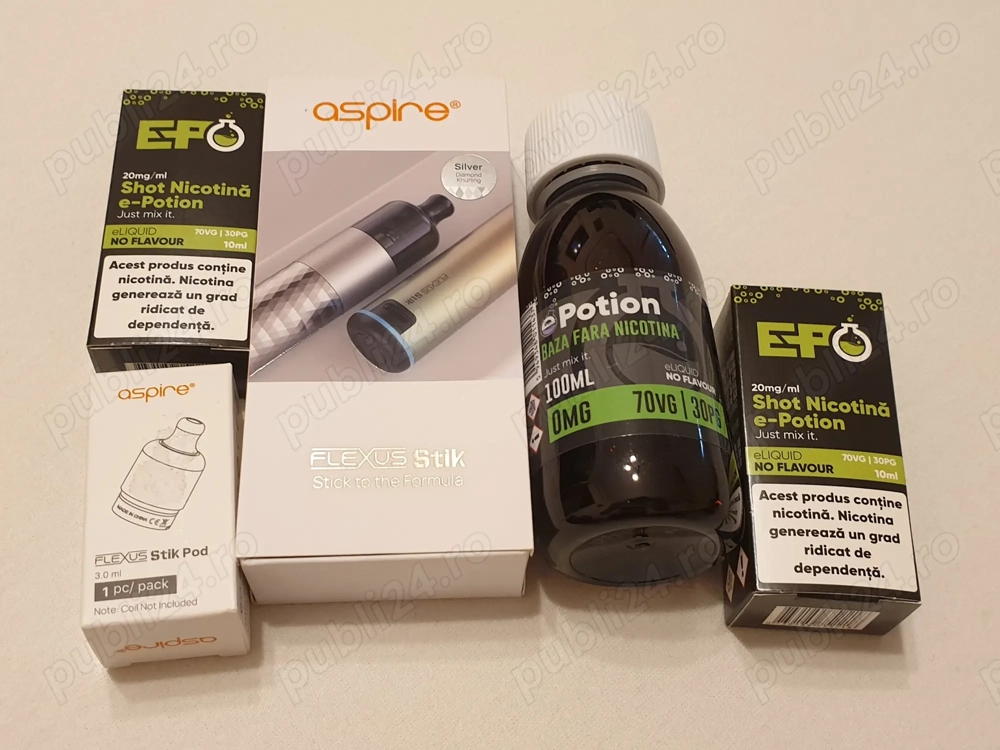 Kit Aspire Flexus Stik Box, Tigara Electronica Vape+