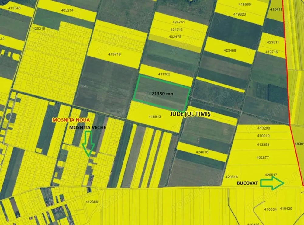 TEREN DE VÂNZARE   2,1 HECTARE în apropierea Pădurii Bistra