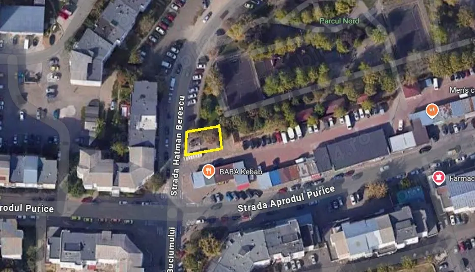 Teren garaj sau chiosc 27 mp- Aprodu Purice Bacau