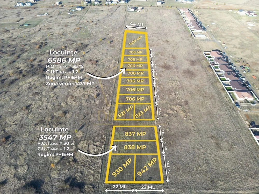 Terenuri constructii duplex sau individuala | Mosnita Noua