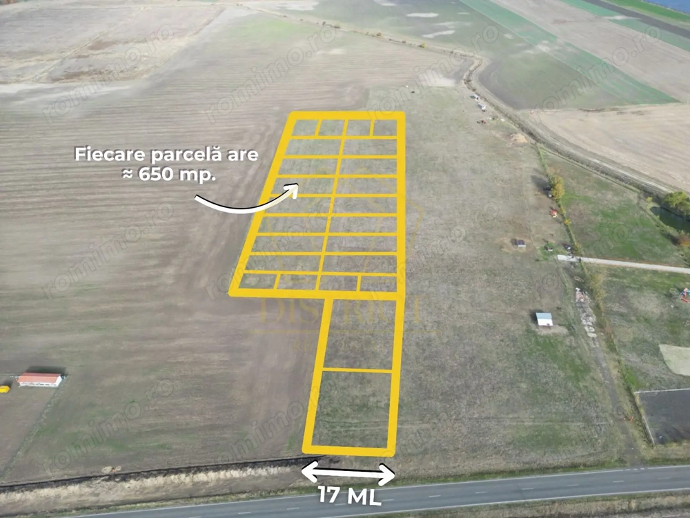 Parcele de teren 650mp | Dudestii Noi