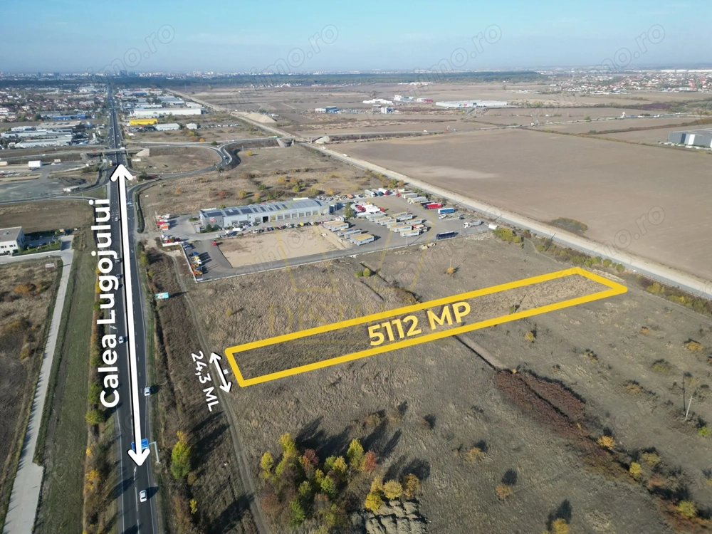Teren de 5.112mp pentru servicii- industrial | calea Lugojului | Ghiroda