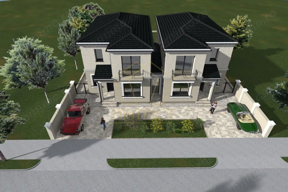 Duplex modern cu 5 camere despartit prin camera tehnica I Mosnita Noua