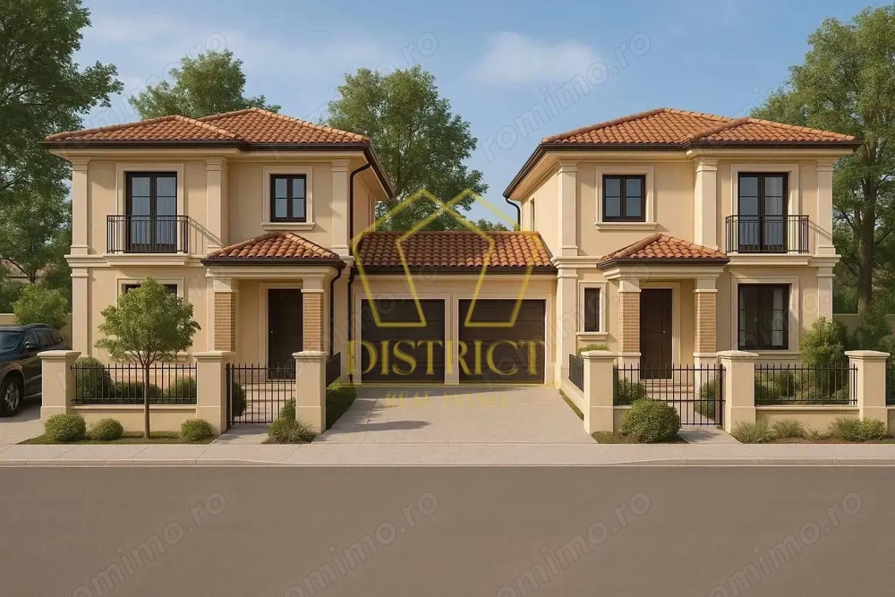 Duplex despărțit prin garaj cu 4 camere | Mosnita Noua | Moteletul