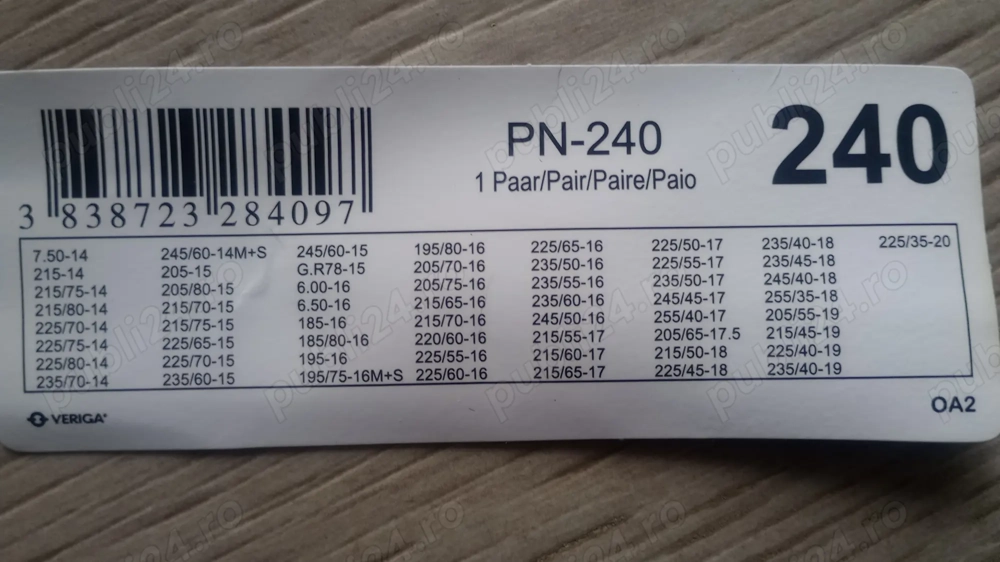 Vand lanturi antiderapante Veriga Professional NT 240