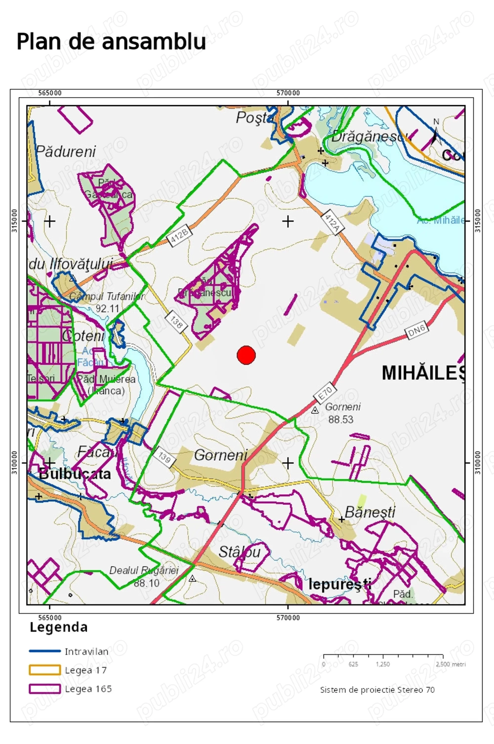 Teren extravilan de vânzare în Mihăilești, Giurgiu 