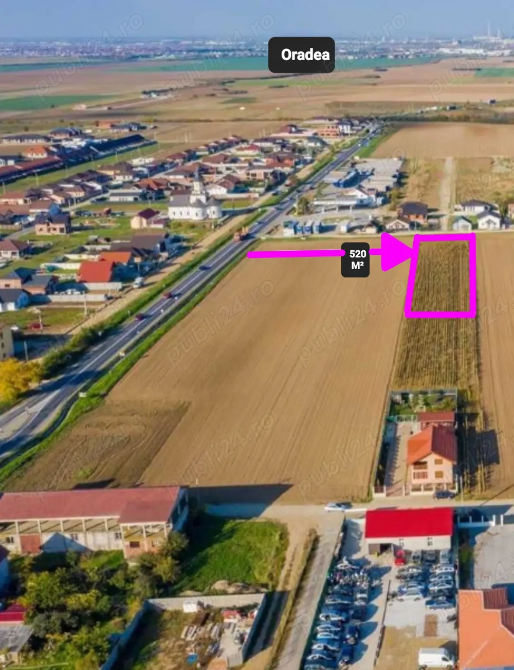 De vanzare teren intravilan in Nojorid jud Bihor 520 m  la 6 km de Oradea !