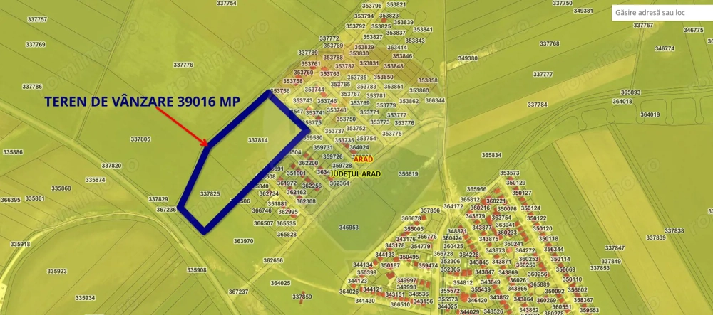 De vânzare teren intravilan 39,016mp Arad / DJ Iratos