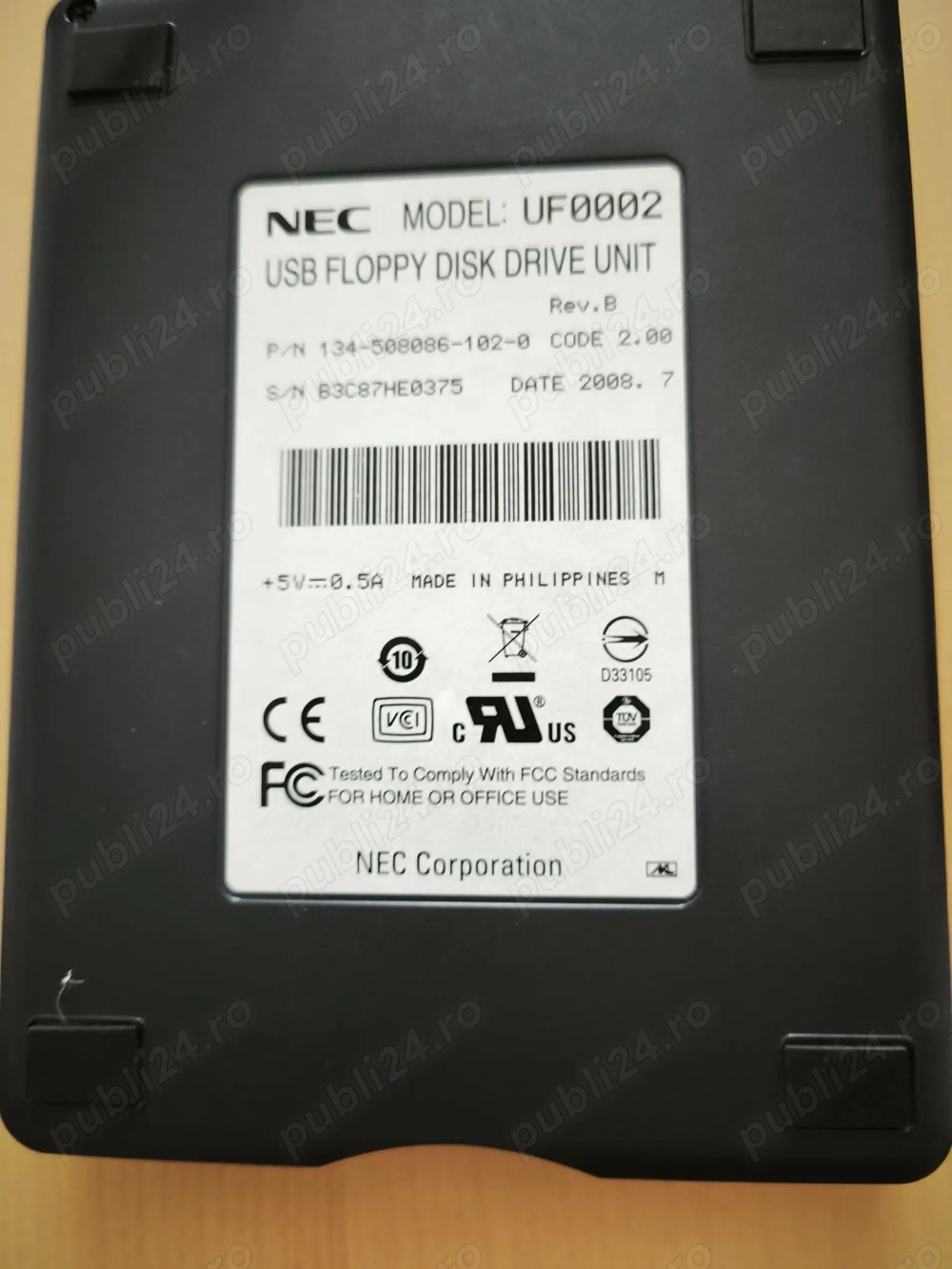 USB floppy disk drive unit model UF0002