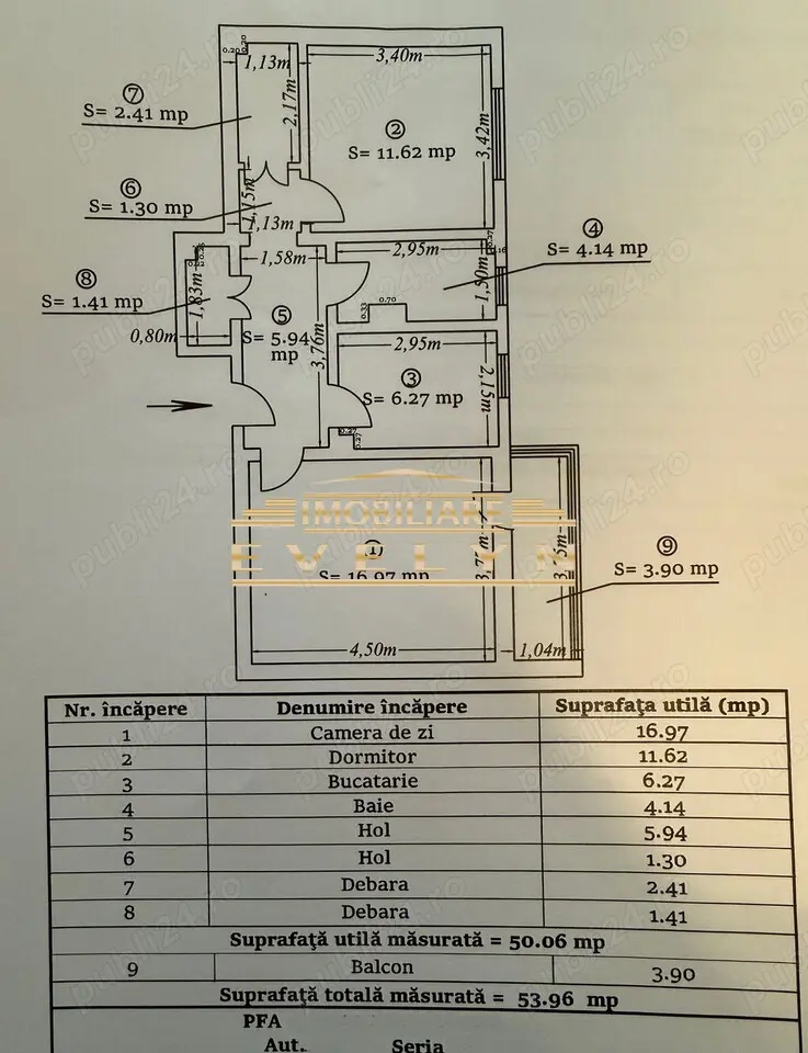 Apartament 2 camere decomandat   Zona Primăverii (Școala Nr. 12)