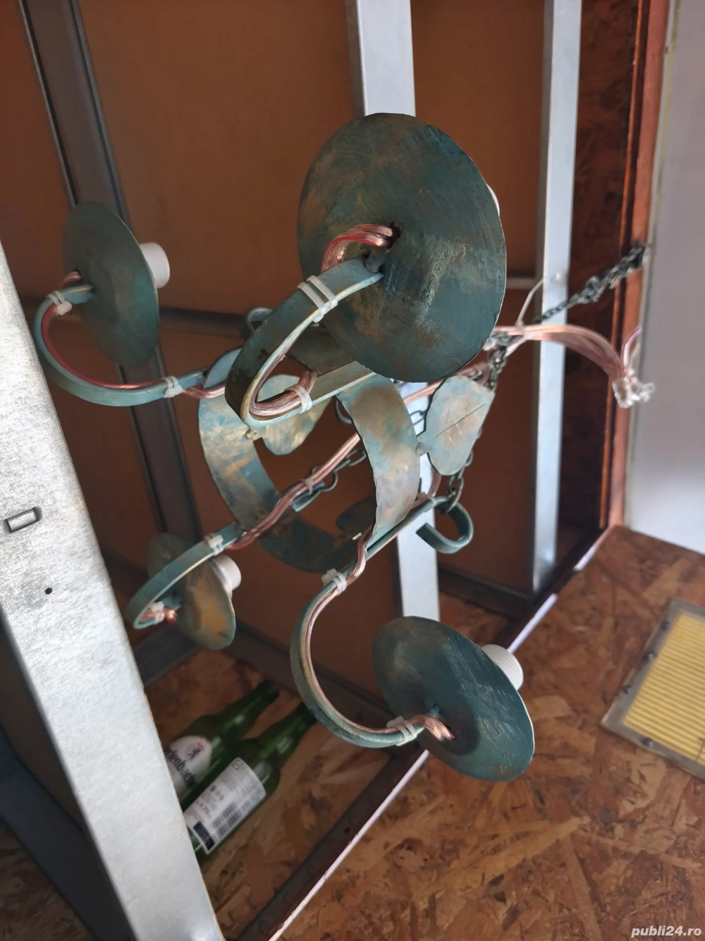 Lustra cu 4 brațe fier forjat