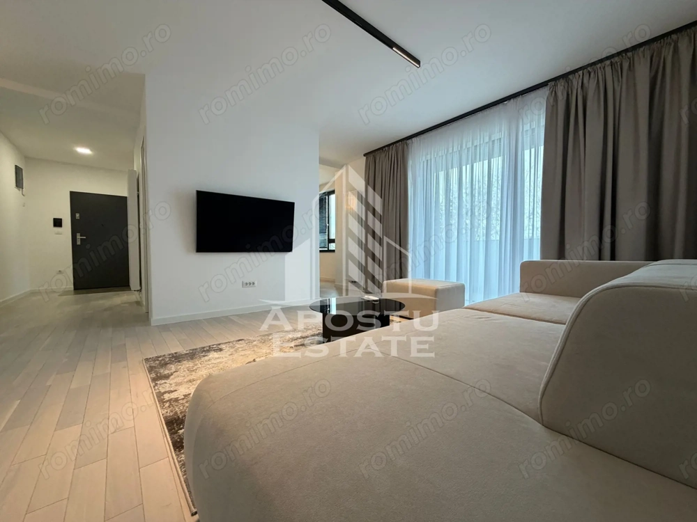 Apartament 2 camere, de inchiriat, loc de parcare, balcon, Dumbravita