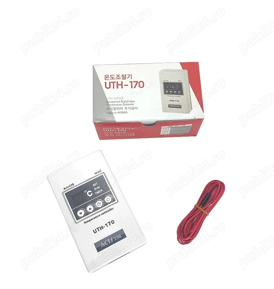 Termostat Hibrid digital UTH-170 4kw cu senzor pentru incalzirea rasadnitelor