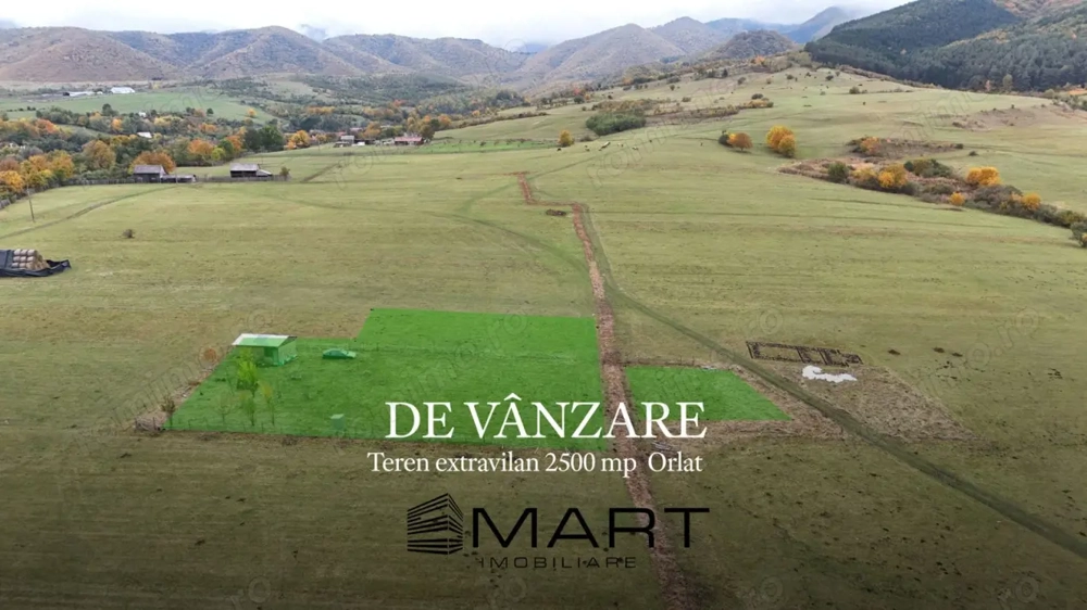 Teren  extravilan 2500 mp in Orlat