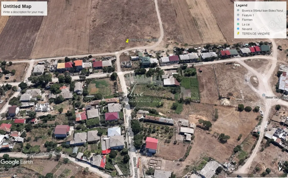 Teren intravilan 5000 mp situat in Techirghiol, langa case