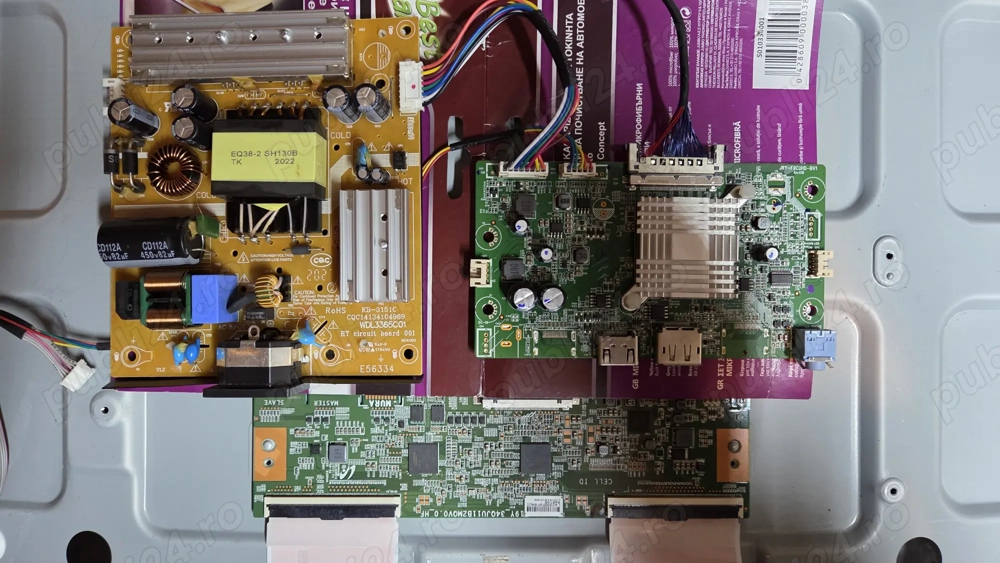 WDL3365C01-Sursa,JRY-F9CUHD-BV1,19Y 34QJU11B2MQVO.0 Monitor Lenovo G34w-10 placa de  baza,sursa Tcon