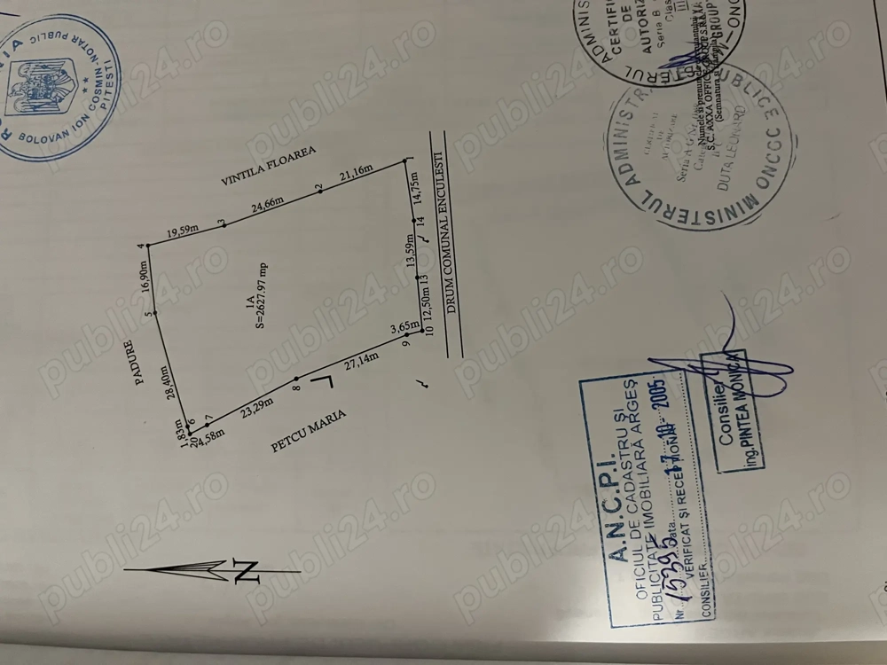 Vând teren Enculesti ( Ștefănești, Argeș)