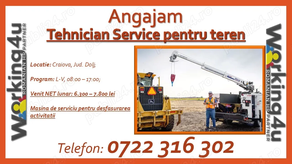 Tehnician Service pe teren