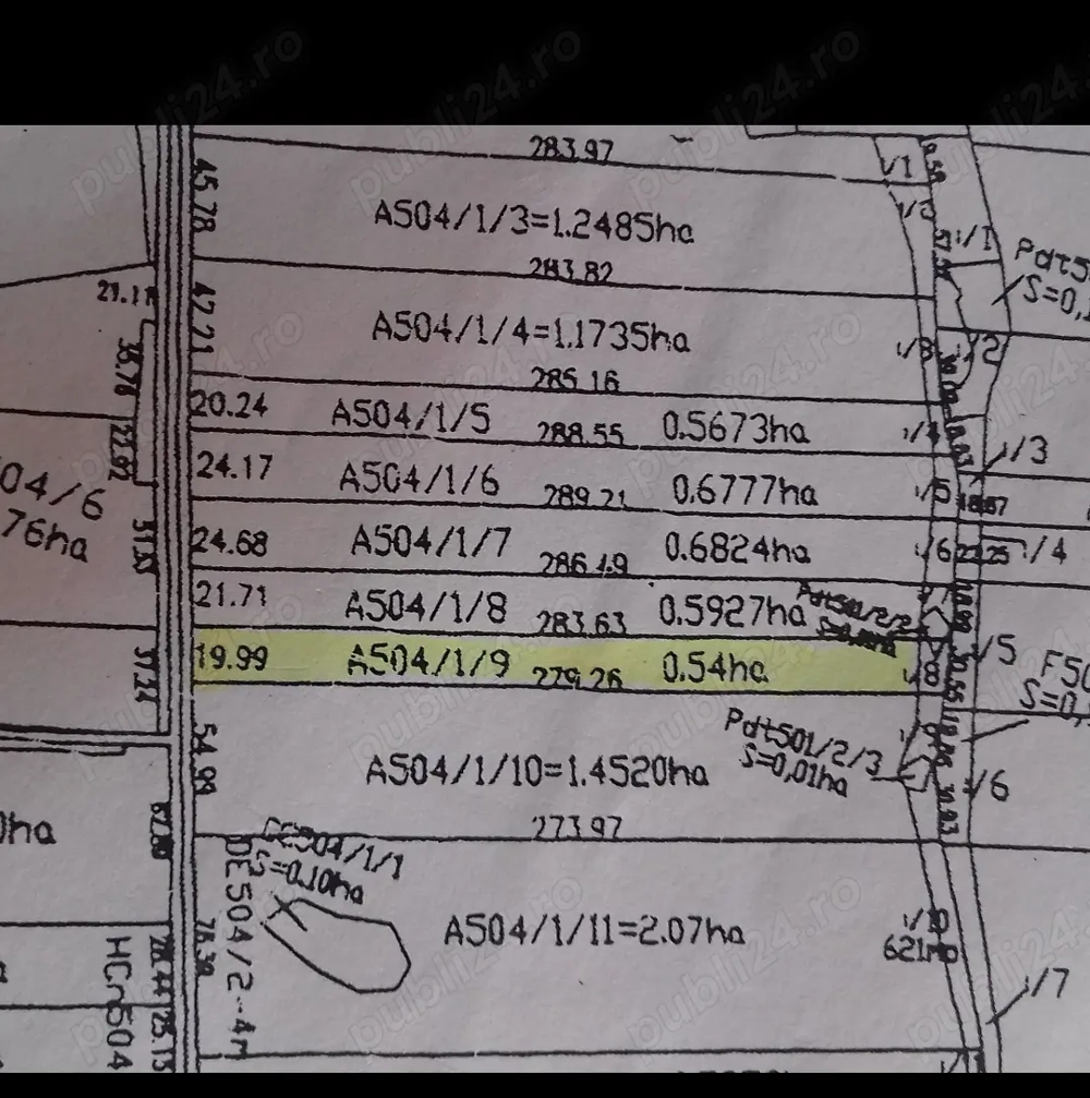 VIND TEREN EXTRAVILAN 5.400 m,satul Sinersig,Timis
