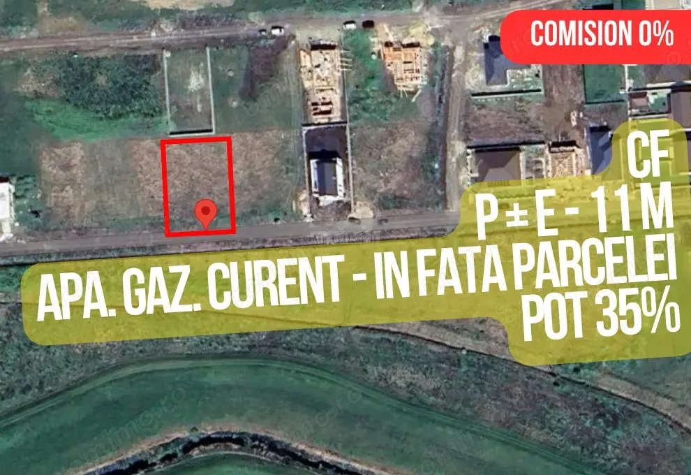 Teren de construcții la intrare în Sânandrei, județul Timiș – 650 mp