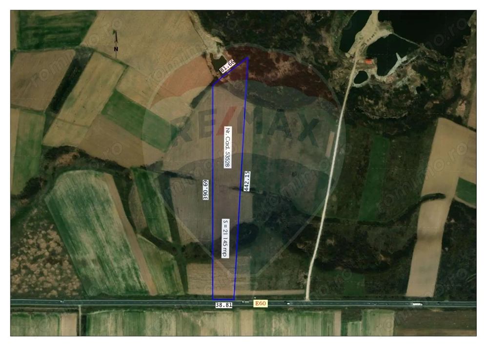 De vânzare teren intravilan, în Săbolciu, cu deschidere la E60