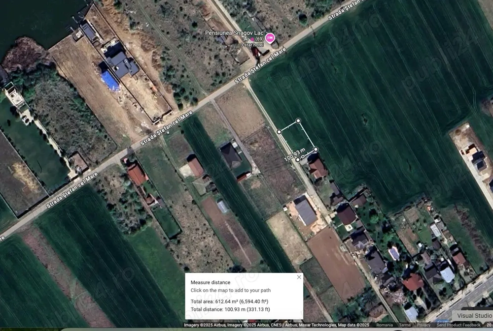 Teren intravilan 614 mp Ciofliceni Snagov 