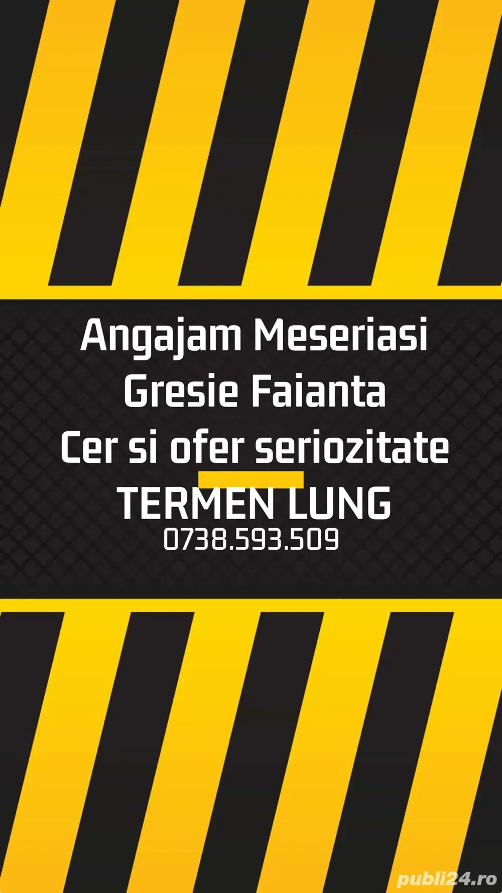 Angajez Meseriasi Gresie Faianta Termen Lung