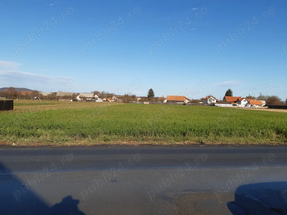 Vand teren intravilan construibil utilitati drum asfaltat central Lunca Calnicului