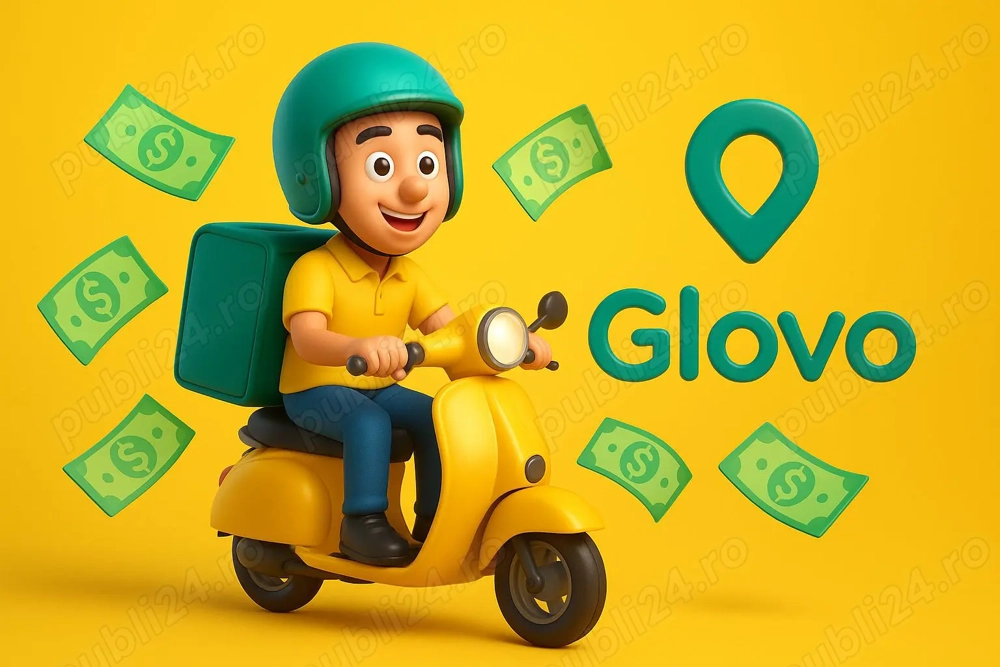 Curier   Livrator Glovo   Program flexibil & venituri motivate!