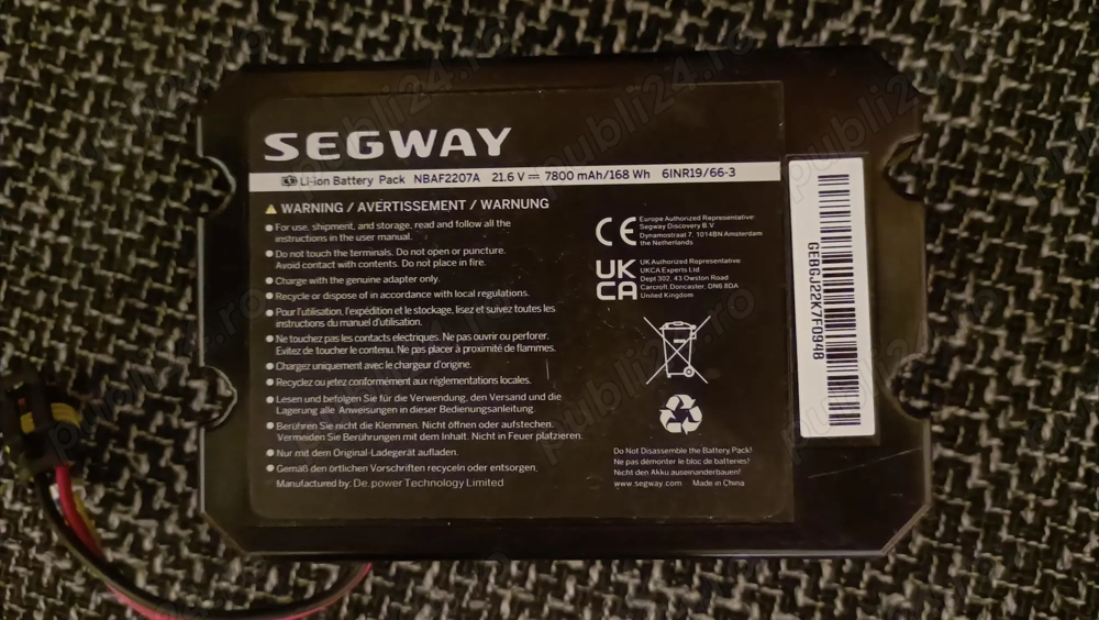 Acumulator pentru roboti de tuns gazonul Segway