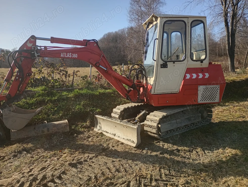 Vând miniexcavator ATLAS 3, 5 t fabricație 1990
