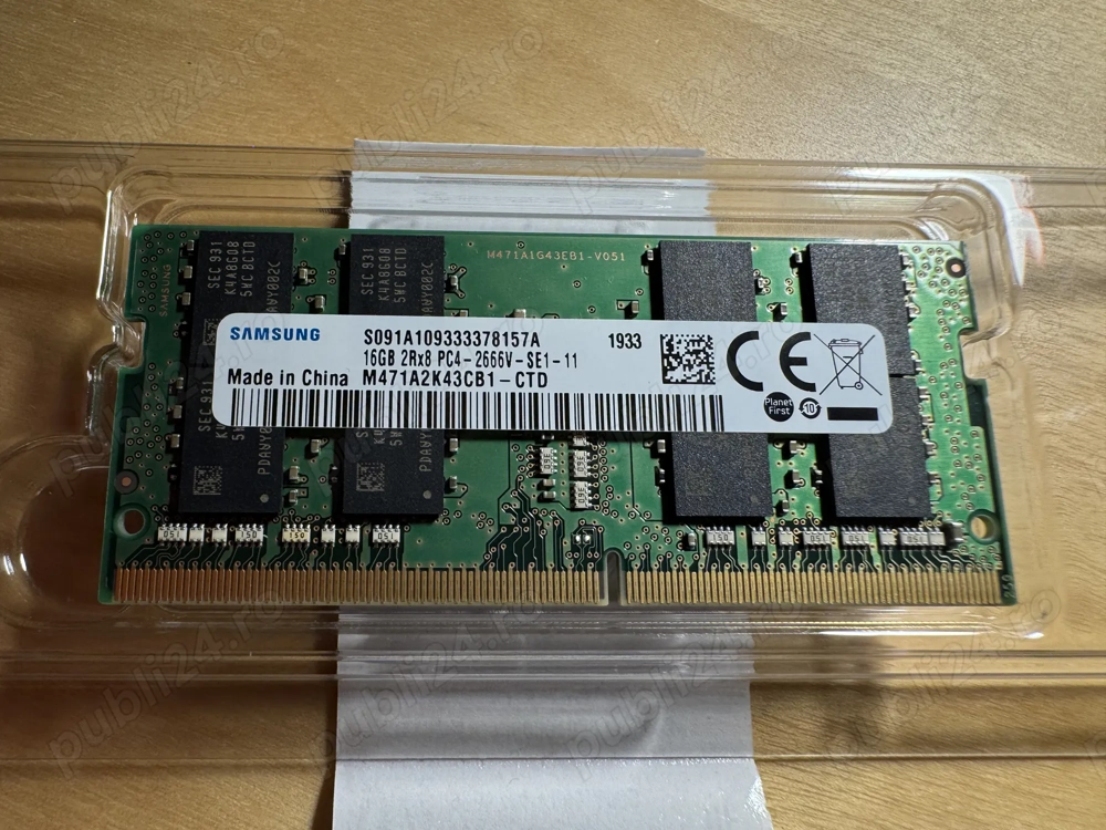 Memorie laptop Samsung 16GB, DDR4 SODIMM