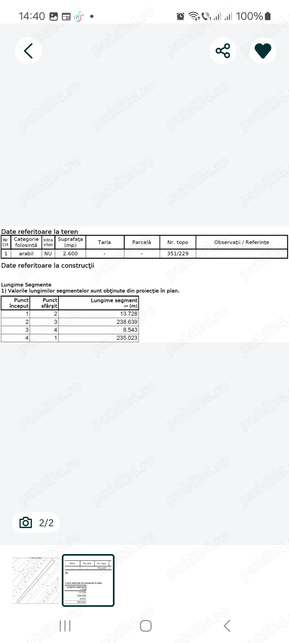 Teren de vanzare Tinoasa, Sf Ilie, 26 ari