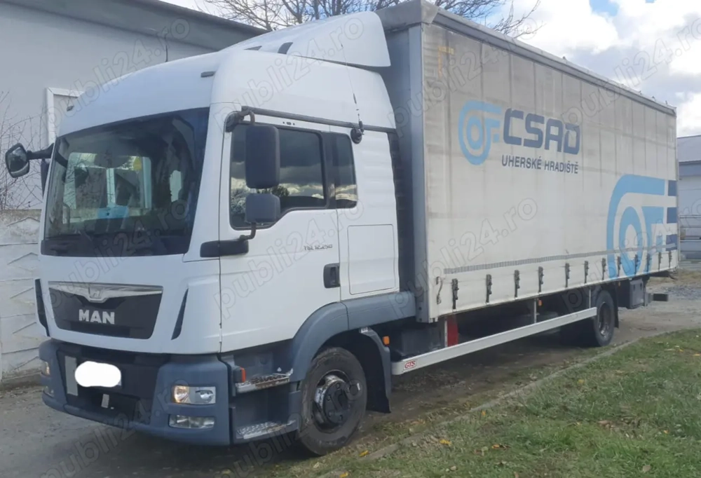 MAN TGM 12.250, 2014, automat,  7,60 m podea, prelata,  