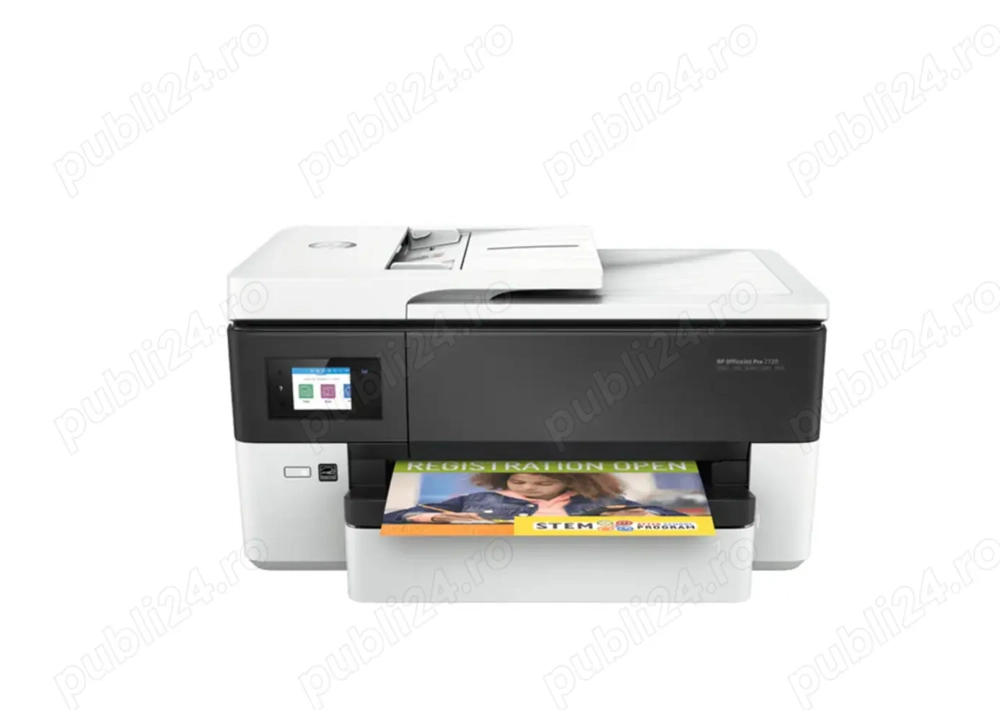Multifunctional inkjet color HP OfficeJet Pro 7720 Wide Format, A3, USB, Retea, Wi-Fi, Fax