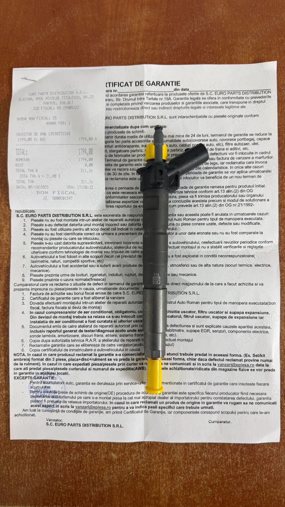 Injector bmw G11 G20 G30 G01 G05 G06 8571565 04