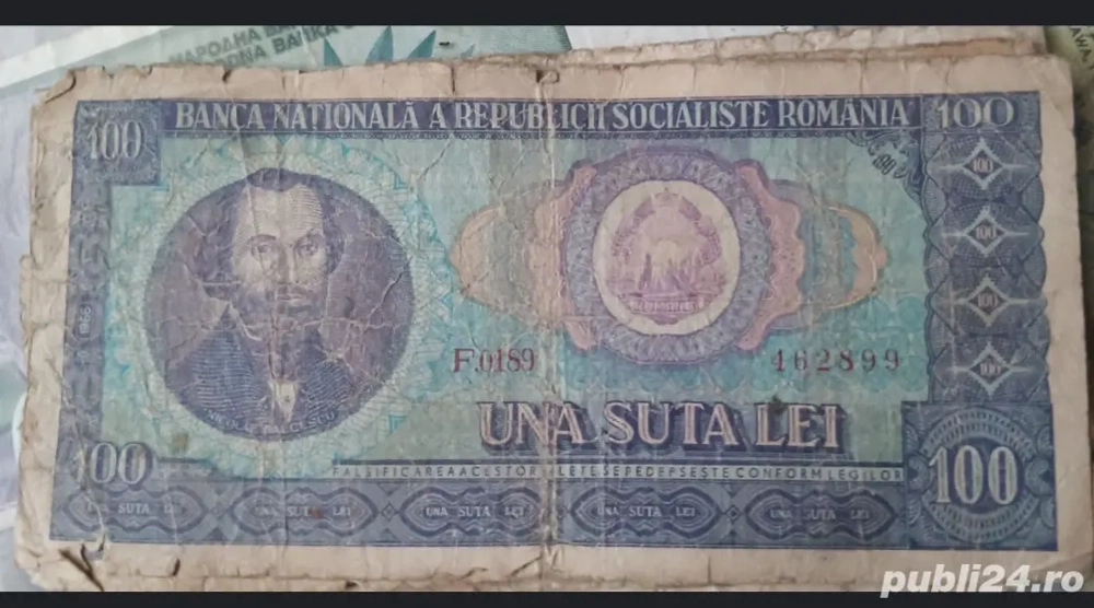 bacncota de100 Ron.