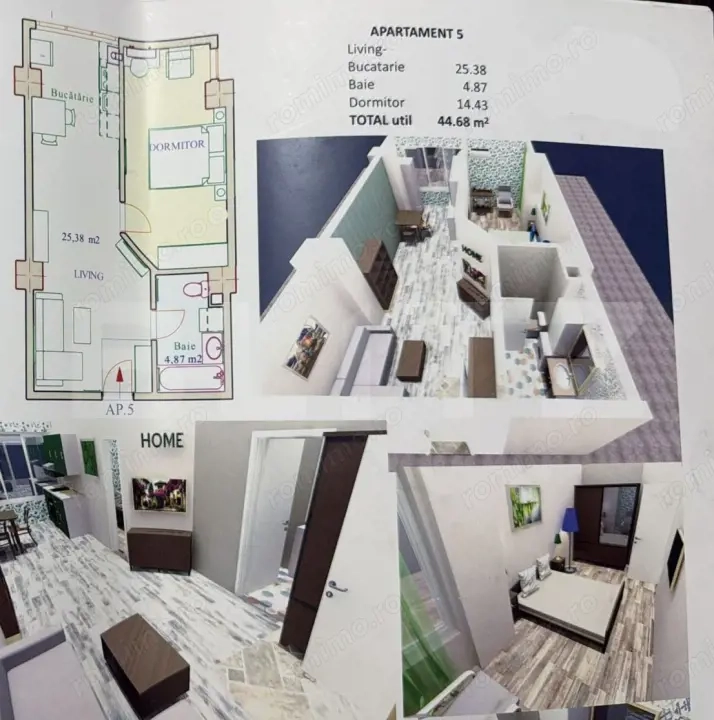 Studio modern, parcare inclusa, zona Fantasy Park