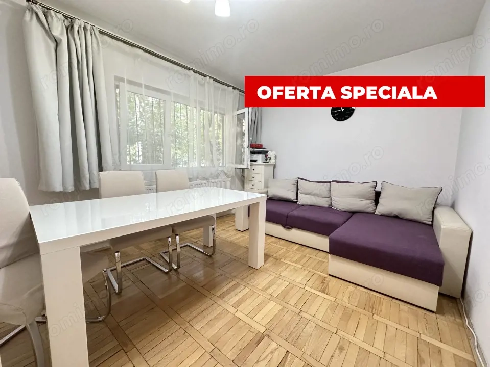 Apartament spatios 3 camere, 60 mp utili, parter - Zona Lipovei
