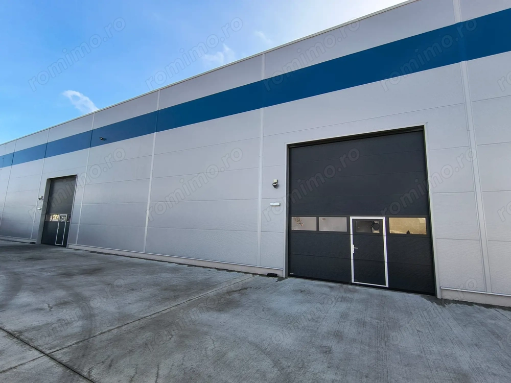 Hală industrială nouă, 2 000 mp. 3,5 Euro + TVA/lună/mp. Comision 0