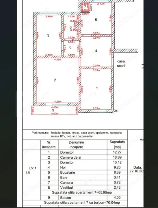 Apartament cu 3 camere decomandate - 66 mp - Deva