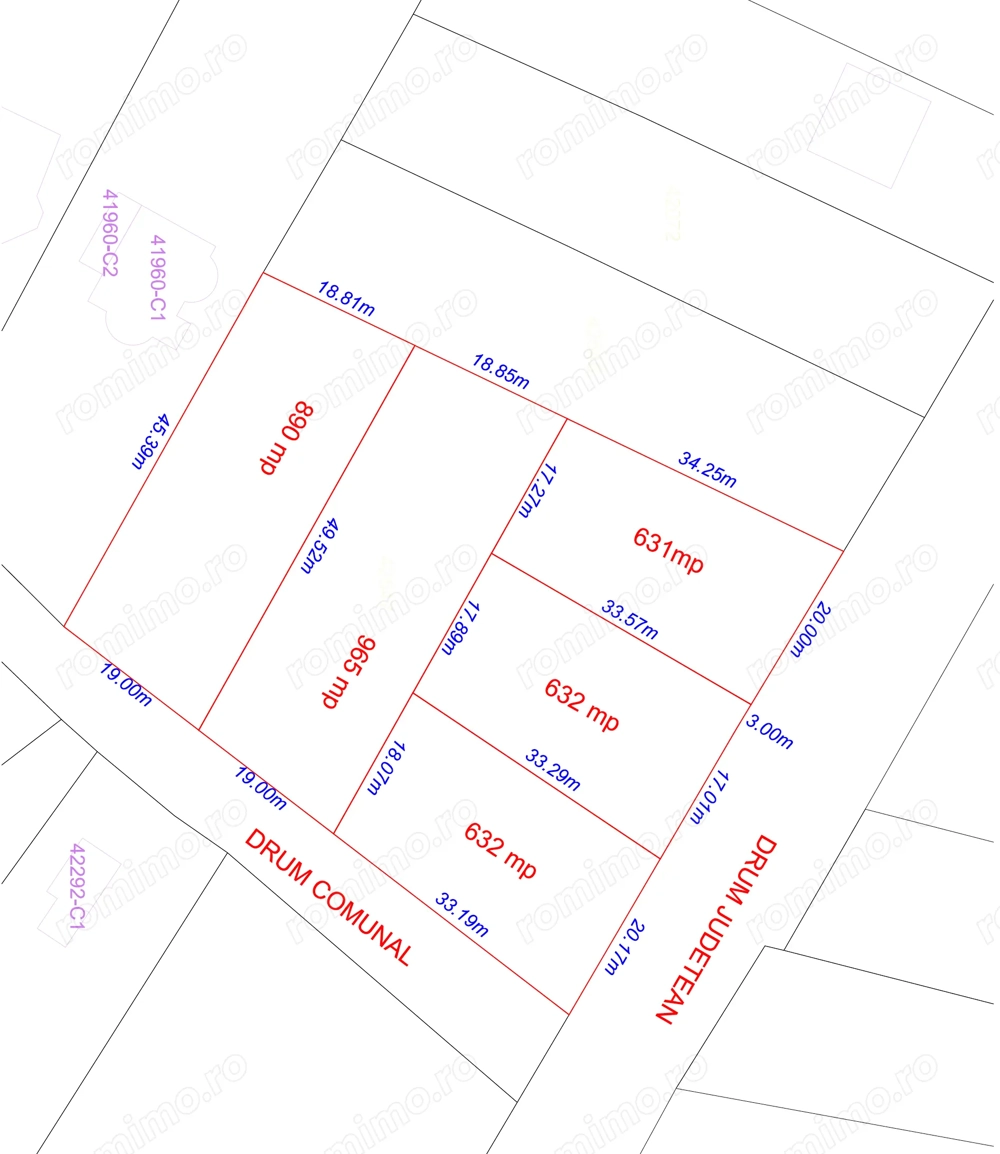 Loturi teren intravilan de vânzare   Podișor, Giurgiu